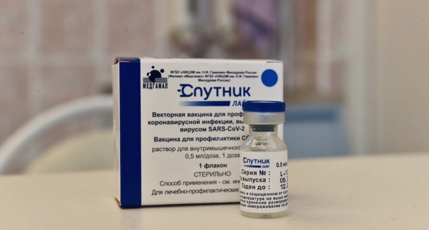 Минздрав России дал добро для первичной вакцинации "Спутником Лайт" 