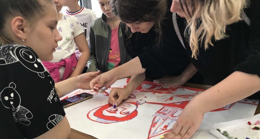 Ухтинская детвора представила свои рисунки ко дню 80-летия битвы под Москвой