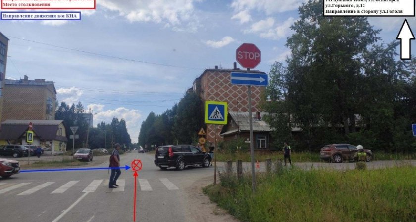 В Сосногорске в аварии женщина получила черепно-мозговую травму