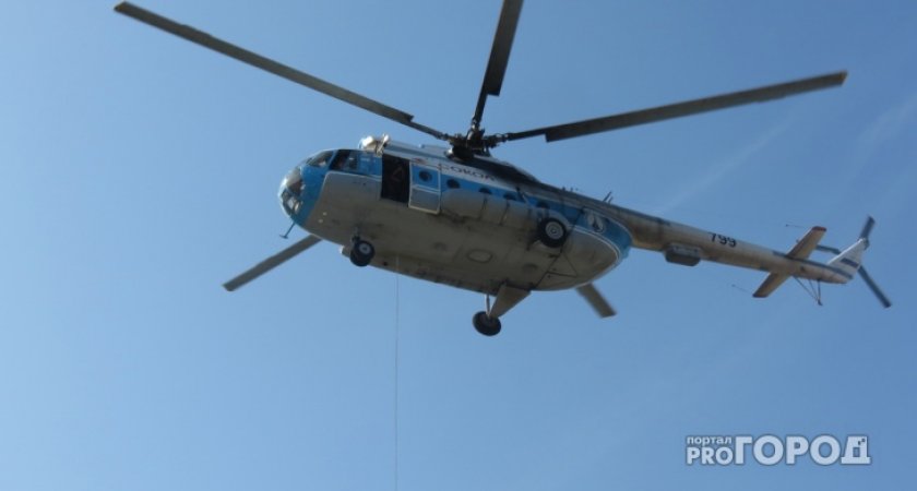 В России рухнул вертолет при выполнении санитарного рейса