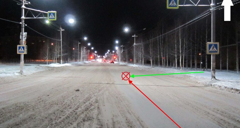 В Ухте на улице Сенюкова машина сбила женщину на пешеходном переходе