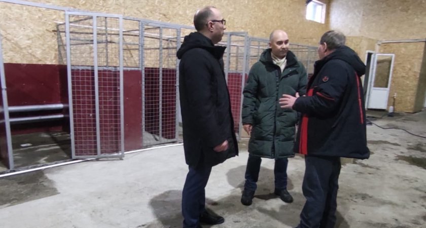 Депутат Илья Семяшкин посетил новый приют для собак в Коми