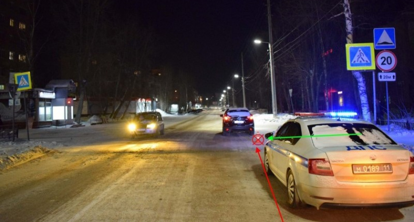В Ухте водитель Mazda сбил на пешеходном переходе 51-летнюю женщину
