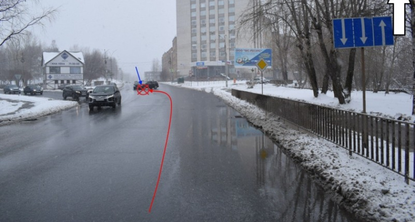 Пострадала женщина-пенсионер: в Ухте произошло серьезное ДТП