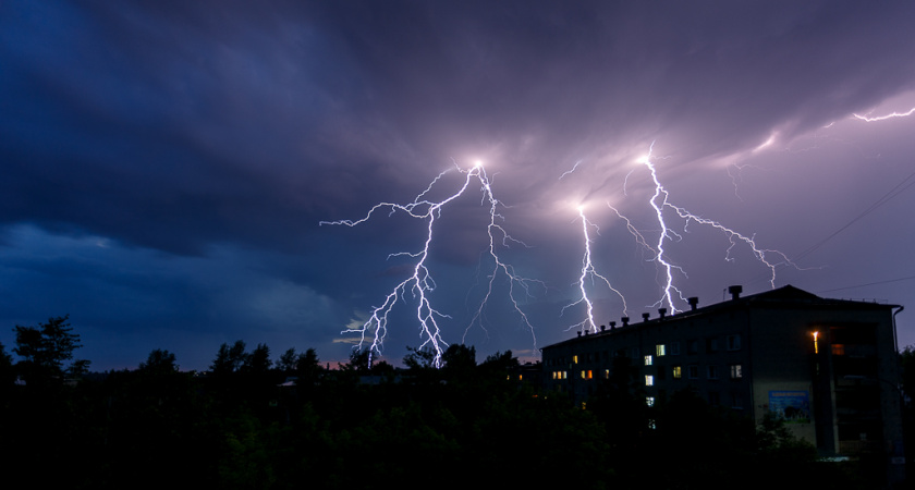 В Ухте сегодня ожидаются грозы с порывистым ветром