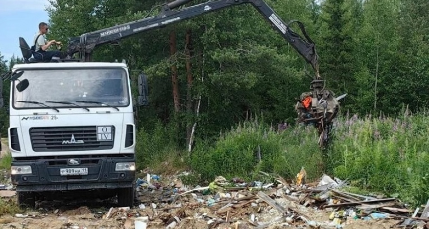 Под Сосногорском по решению суда убрана несанкционированная свалка мусора