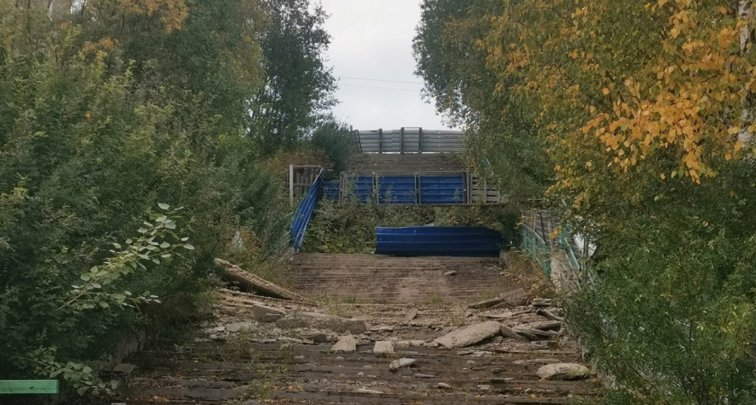 Лестница в жизнь: после размыва лестницы в Ухте прошло 4 года.