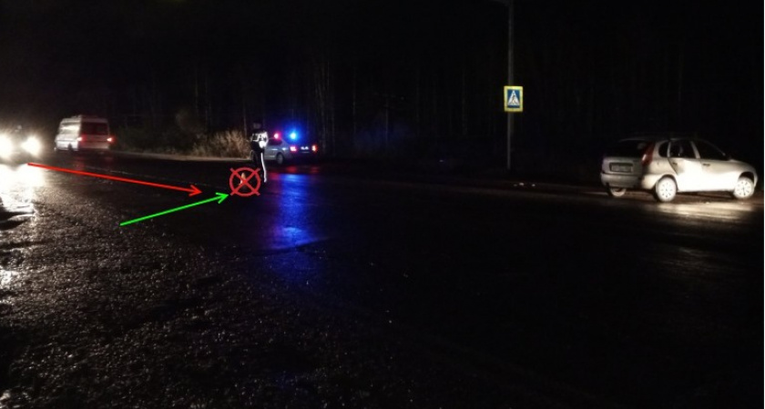 На трассе Сыктывкар - Ухта два человека оказались под колесами машины