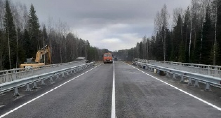 В Коми достроили 59-метровый мост