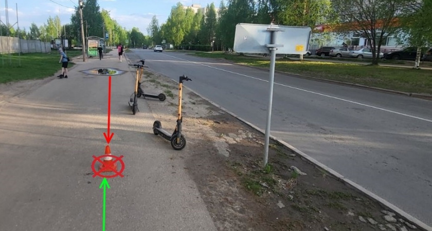 Пенсионерка попала под колеса самоката в Коми