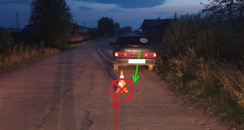 В Коми начинающий водитель сбил пешехода