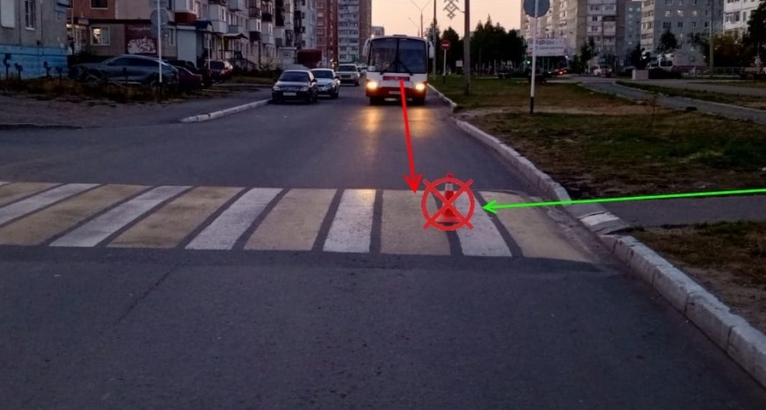 В одном из городов Коми на пешеходном переходе была сбита девочка