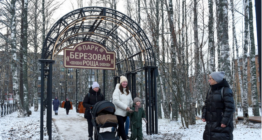 В Сосногорске открыли новый парк «Березовая роща»