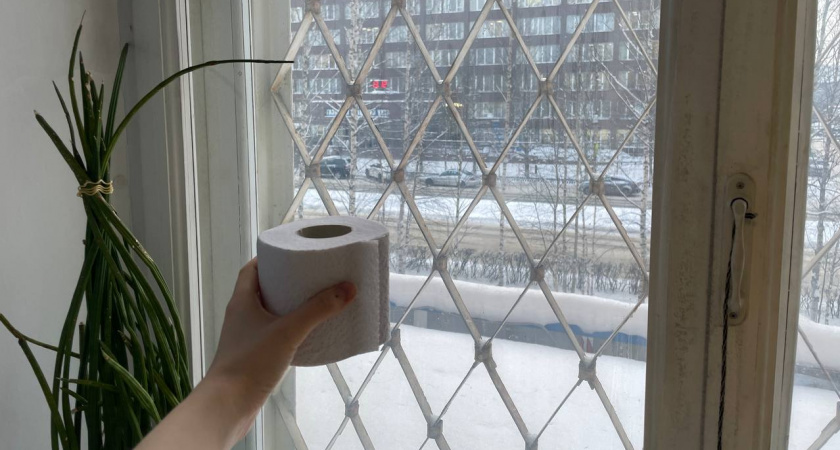 Из окон не дует даже в буран: от сквозняков спас рулон туалетной бумаги — холодный подоконник в прошлом