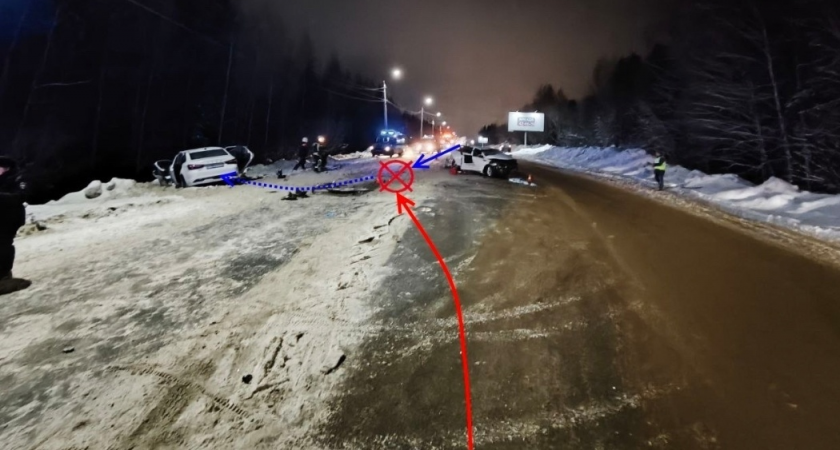 Выезд на встречную полосу обернулся смертельным ДТП на трассе в Коми