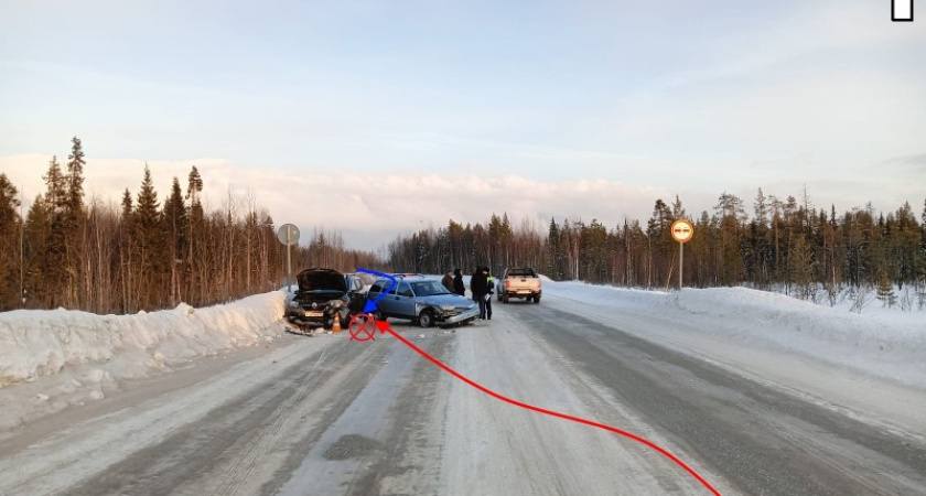 Молодой водитель "Жигулей" вылетел на "встречку" и столкнулся иномаркой