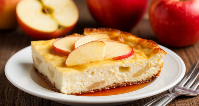 1 яблоко и пачка творога — и 8 минут в микроволновке: домашние сметают на завтрак за обе щеки