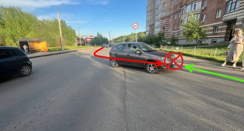 Водитель электросамоката без прав попал в ДТП в Коми