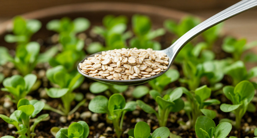 Ложка дешёвой крупы и земля будет плодороднее, чем после тонны навоза - чернозём за копейки