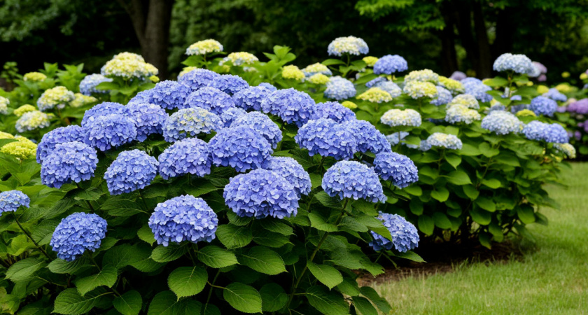 Выкапываю ямку - и гортензия разрастается из вялого кустика в пышно цветущий букет