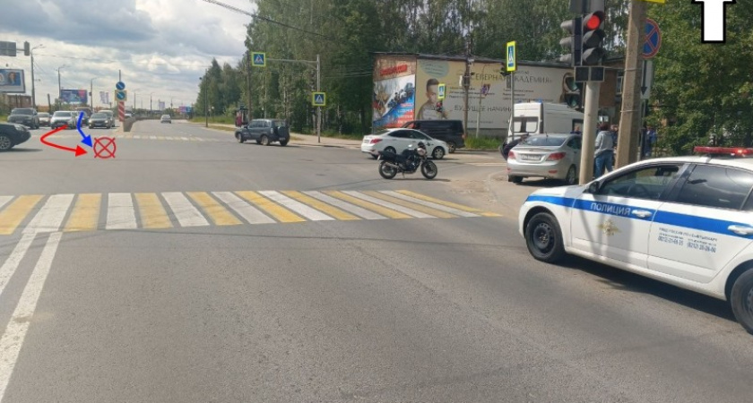 Мотоциклист с травмами госпитализирован после ДТП в Коми