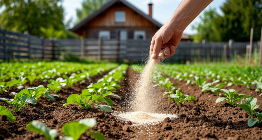 Сыпьте в июле на грядки – урожай утроится без лишних затрат: простая альтернатива навозу, которая работает даже на бедных почвах