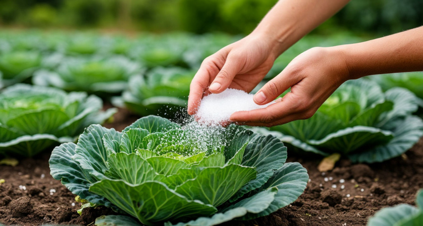 Сыплю соль на грядки - и лук с капустой без вредителей до конца лета — больше не сказка, а реальность: простой лайфхак