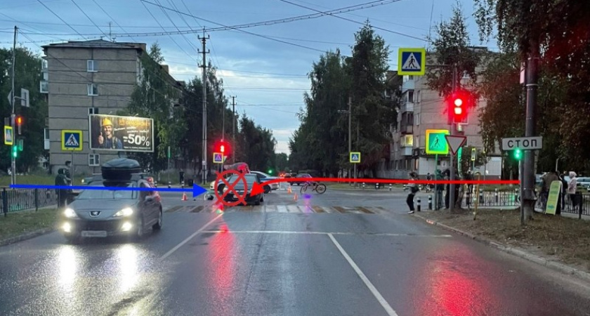 В Ухте неопытный водитель Opel стал виновником аварии с тяжёлыми последствиями