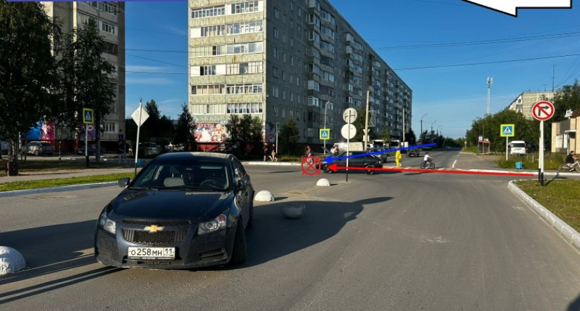 В Коми "ВАЗ" не уступил дорогу Chevrolet, пострадал несовершеннолетний пассажир