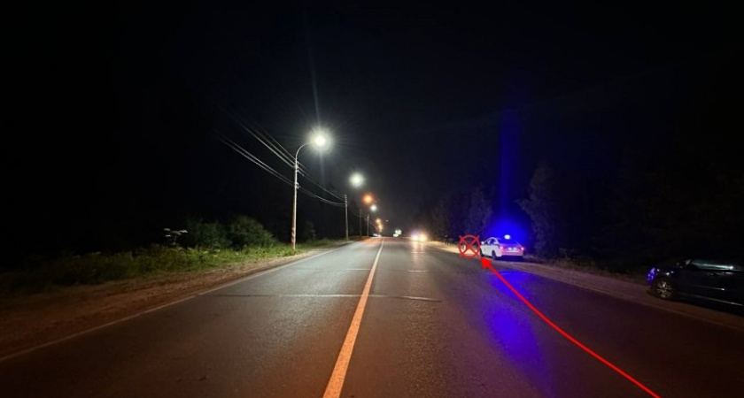 В Коми начинающий водитель иномарки опрокинулась в кювете