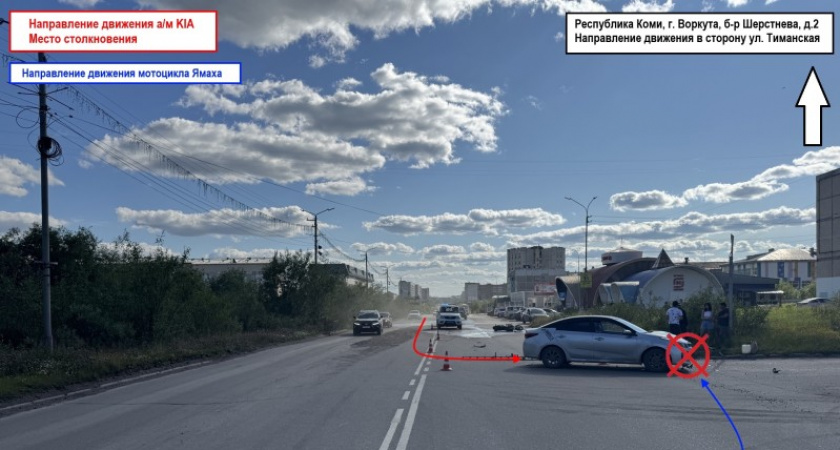 В Коми водитель с 83 нарушениями ПДД сбил мотоциклиста