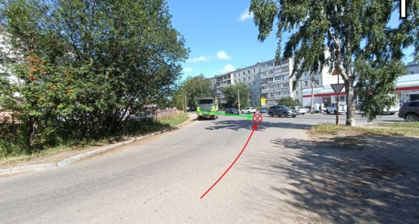 В Коми велосипедист ушиб нос об машину