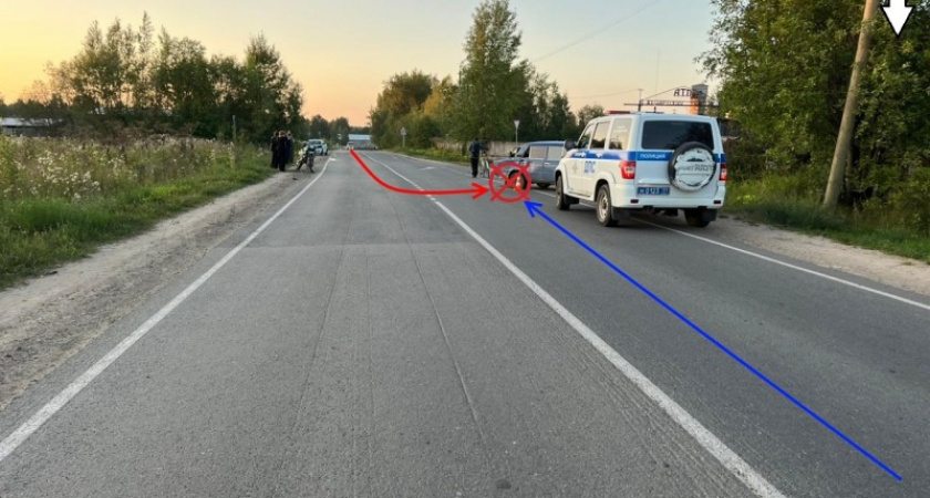 В Коми подростки на мотоцикле госпитализированы после столкновения с "ВАЗом"