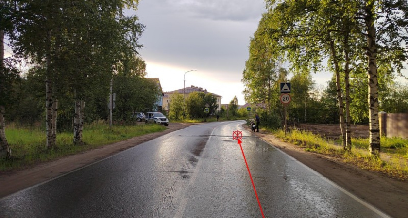 В Коми на мопеде опрокинулся мужчина