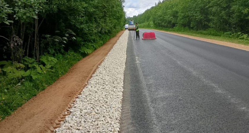 В Коми досрочно отремонтировали участок дороги Вогваздино – Яренск