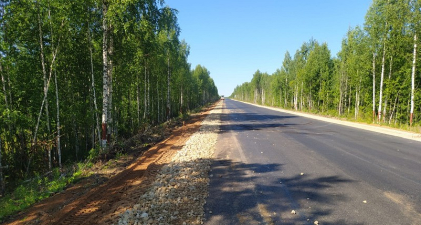 Дороги в Коми преображаются: ключевой трассе на Сыктывкар - Троицко-Печорск вернули современное покрытие