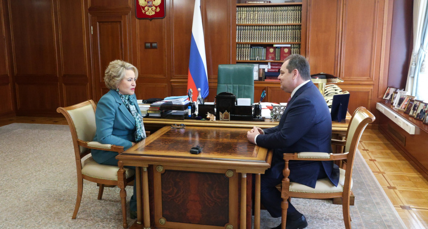 Валентина Матвиенко пообещала федеральную поддержку новому главе Коми Ростиславу Гольдштейну