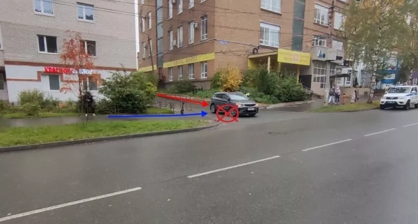 В столице Коми женщина без прав сбила самокатчика