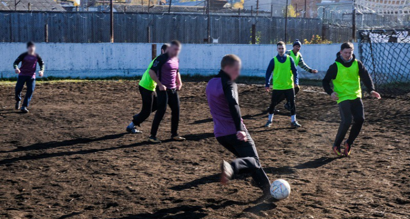В Коми в исправительном учреждении прошел товарищеский матч по футболу