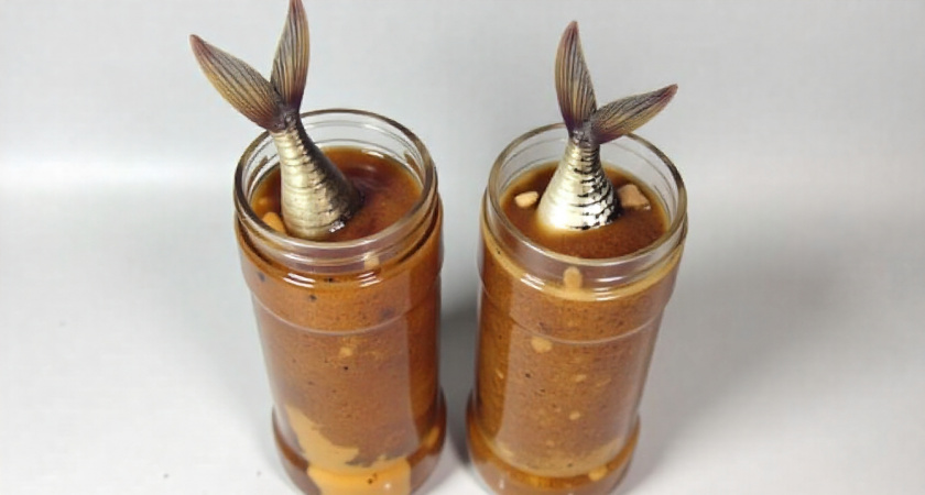 Скумбрия в бутылке, как копченая: просто кладу тушку в бутылку и заливаю маринадом - никакой химии