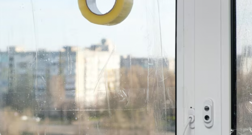 Просто натянула пищевую плёнку на окно и удивилась, как стало тепло: Зимний лайфхак