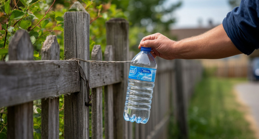 Простой способ защиты участка от соседских собак: бутылка с водой вместо конфликтов