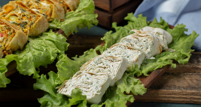 Как пирожки, только готовятся за 5 минут: лаваш с печенью на завтрак