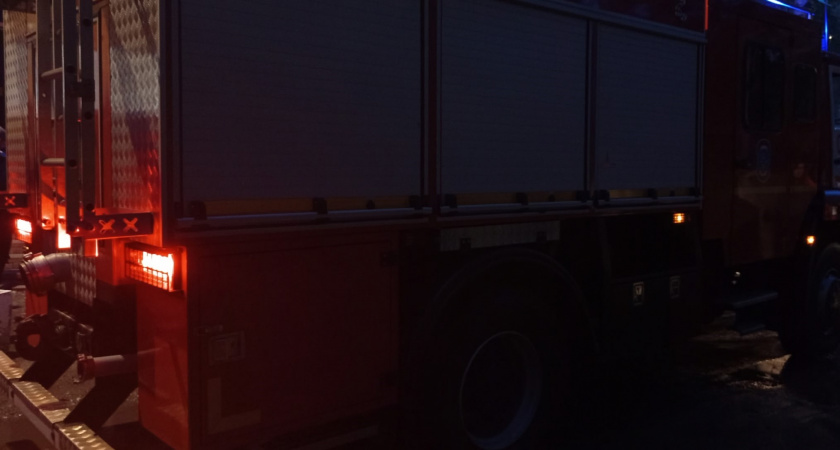 "КамАЗ" вспыхнул на трассе Сыктывкар – Ухта