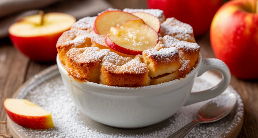 ПП шарлотка на "Геркулесе": вкуснейшая выпечка за 10 минут в микроволновке