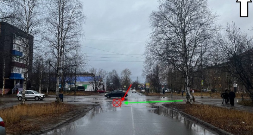 В Коми ребенок пострадал в аварии, переходя дорогу в неположенном месте