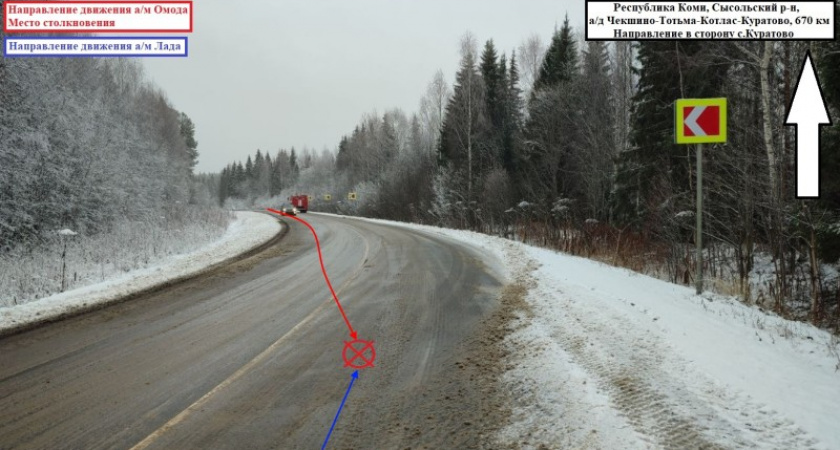 Двое детей пострадали в авариях в Коми за сутки