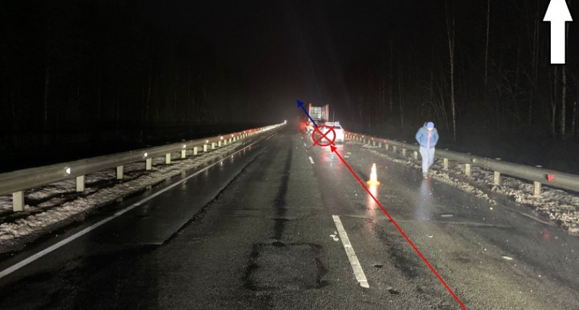 В Коми большегруз наехал на легковой автомобиль 