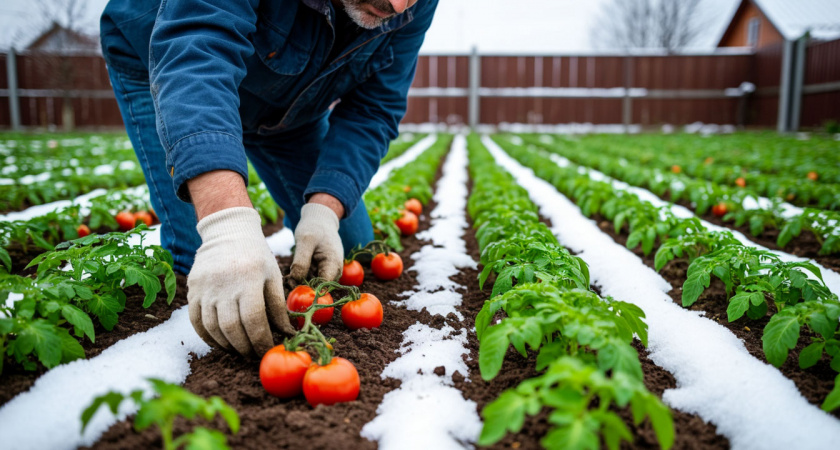 Вместо сотни стаканчиков рассады - теперь сею томаты только под зиму: зато весной отдыхаю и получаю мощнейшую рассаду