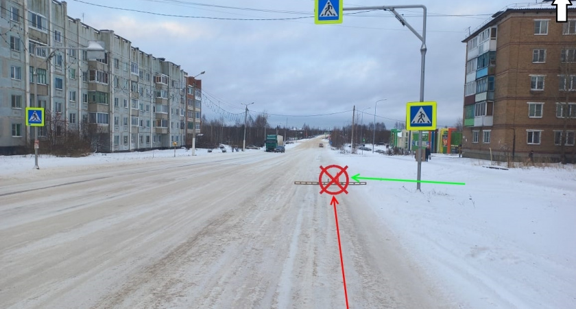 В Коми иномарка на "зебре" сбила 10-летнюю девочку